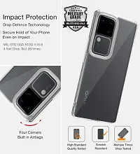 Mezmo Ultra-Hybrid Clear| Shockproof Design | Camera Protection Bump | Soft Back | Bumper Case Cover for Vivo V30|V30 Pro-thumb2