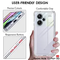 Mezmo Ultra-Hybrid Clear| Shockproof Design | Camera Protection Bump | Soft Back | Bumper Case Cover for Redmi Note 13 Pro Plus-thumb4