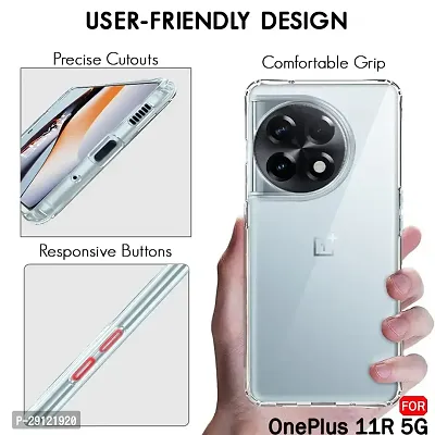 Mezmo Ultra-Hybrid Clear| Shockproof Design | Camera Protection Bump | Soft Back | Bumper Case Cover for OnePlus 11R-thumb5