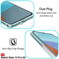 Mezmo Ultra-Hybrid Clear| Shockproof Design | Camera Protection Bump | Soft Back | Bumper Case Cover for Redmi Note 13 Pro-thumb2