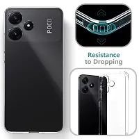 Mezmo Ultra-Hybrid Clear| Shockproof Design | Camera Protection Bump | Soft Back | Bumper Case Cover for POCO M6 Pro 5G-thumb3