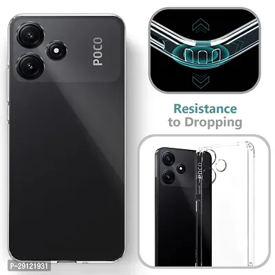 Mezmo Ultra-Hybrid Clear| Shockproof Design | Camera Protection Bump | Soft Back | Bumper Case Cover for POCO M6 Pro 5G-thumb4