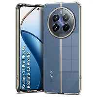 Mezmo Ultra-Hybrid Clear| Shockproof Design | Camera Protection Bump | Soft Back | Bumper Case Cover for Realme 12 Pro-thumb1