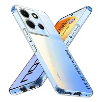 Mezmo Ultra-Hybrid Clear| Shockproof Design | Camera Protection Bump | Soft Back | Bumper Case Cover for Infinix Note 30 5G-thumb4