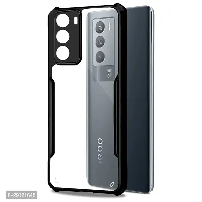 Mezmo Shock Proof Eagle Back Cover for IQOO 9 SE 5G - Black-thumb0