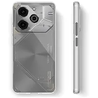 Mezmo Ultra-Hybrid Clear| Shockproof Design | Camera Protection Bump | Soft Back | Bumper Case Cover for Tecno POVA 6 Pro 5G-thumb3