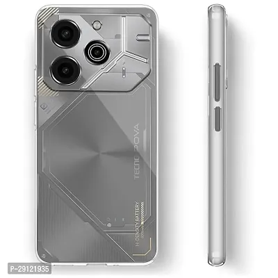 Mezmo Ultra-Hybrid Clear| Shockproof Design | Camera Protection Bump | Soft Back | Bumper Case Cover for Tecno POVA 6 Pro 5G-thumb4