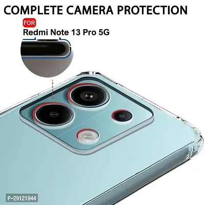 Mezmo Ultra-Hybrid Clear| Shockproof Design | Camera Protection Bump | Soft Back | Bumper Case Cover for Redmi Note 13 Pro-thumb2