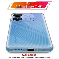 Shockproof Crystal Clear Transparent Back Cover for Infinix Smart 7 HD-thumb1