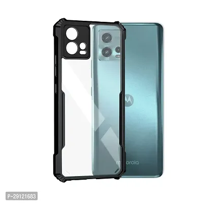 Mezmo Shock Proof Eagle Back Cover for Moto G72 - Black-thumb0