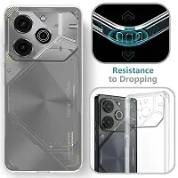 Mezmo Ultra-Hybrid Clear| Shockproof Design | Camera Protection Bump | Soft Back | Bumper Case Cover for Tecno POVA 6 Pro 5G-thumb2