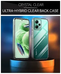 Mezmo Ultra-Hybrid Clear| Shockproof Design | Camera Protection Bump | Soft Back | Bumper Case Cover for Redmi Note 12 5G-thumb1