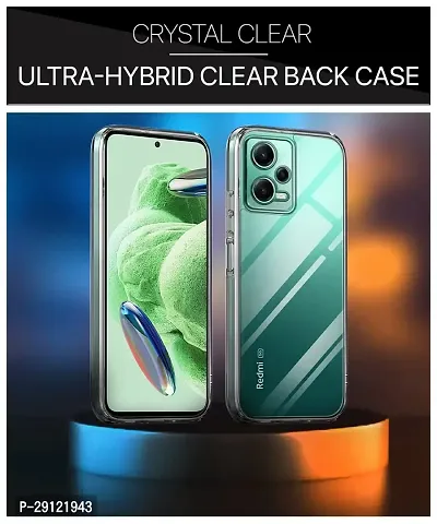 Mezmo Ultra-Hybrid Clear| Shockproof Design | Camera Protection Bump | Soft Back | Bumper Case Cover for Redmi Note 12 5G-thumb2