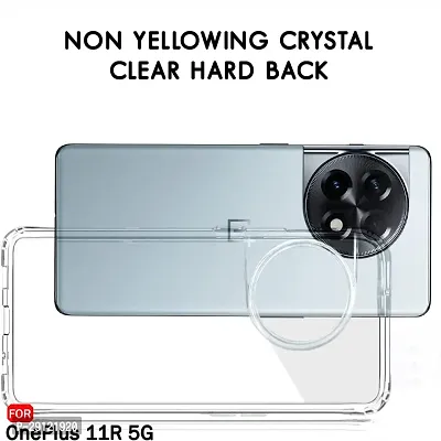 Mezmo Ultra-Hybrid Clear| Shockproof Design | Camera Protection Bump | Soft Back | Bumper Case Cover for OnePlus 11R-thumb2