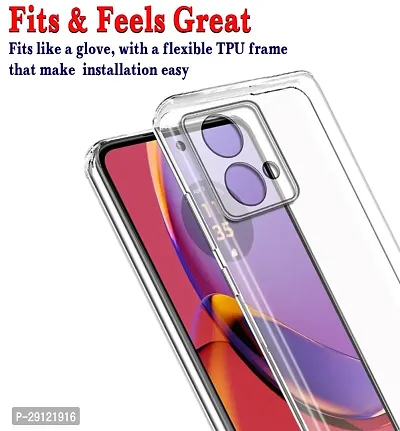 Mezmo Ultra-Hybrid Clear| Shockproof Design | Camera Protection Bump | Soft Back | Bumper Case Cover for Moto G84 5G-thumb3