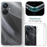 Mezmo Ultra-Hybrid Clear| Shockproof Design | Camera Protection Bump | Soft Back | Bumper Case Cover for POCO M6 5G-thumb2