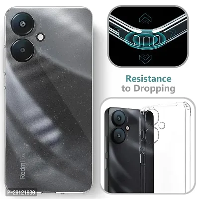 Mezmo Ultra-Hybrid Clear| Shockproof Design | Camera Protection Bump | Soft Back | Bumper Case Cover for POCO M6 5G-thumb3