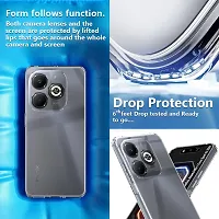 Mezmo Ultra-Hybrid Clear| Shockproof Design | Camera Protection Bump | Soft Back | Bumper Case Cover for Infinix Smart 8 Plus-thumb2