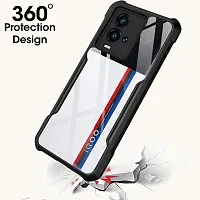 Mezmo Shock Proof Eagle Back Cover for IQOO 9T 5G - Black-thumb1