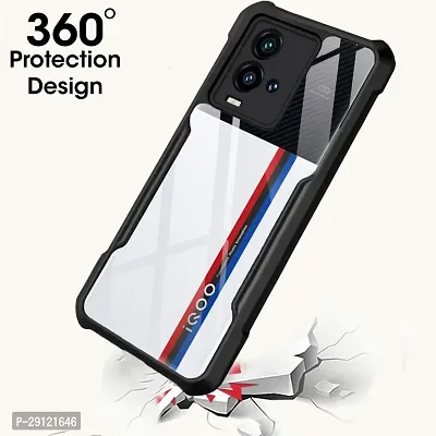 Mezmo Shock Proof Eagle Back Cover for IQOO 9T 5G - Black-thumb2