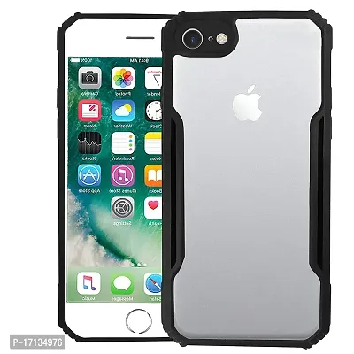 Mezmo Shockproof Crystal Clear Eagle Back Cover With 360 Protection for iPhone 6 - Black-thumb0