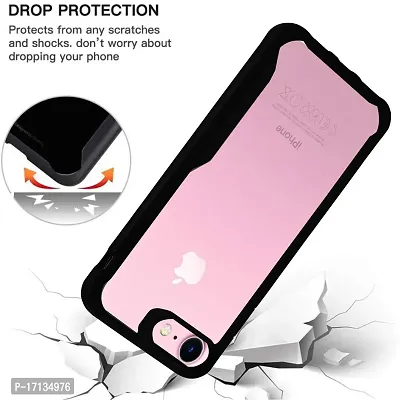 Mezmo Shockproof Crystal Clear Eagle Back Cover With 360 Protection for iPhone 6 - Black-thumb2