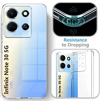 Mezmo Ultra-Hybrid Clear| Shockproof Design | Camera Protection Bump | Soft Back | Bumper Case Cover for Infinix Note 30 5G-thumb3