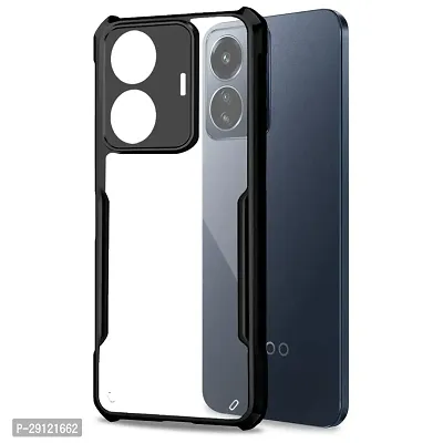 Mezmo Shock Proof Eagle Back Cover for IQOO Z6 Lite - Black-thumb2