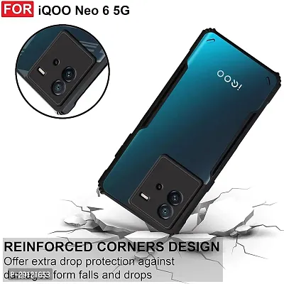 Mezmo Shock Proof Eagle Back Cover for IQOO Neo 6 - Black-thumb2