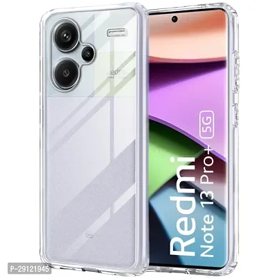 Mezmo Ultra-Hybrid Clear| Shockproof Design | Camera Protection Bump | Soft Back | Bumper Case Cover for Redmi Note 13 Pro Plus-thumb0