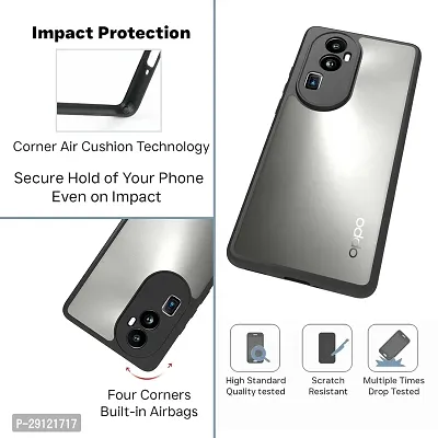 Mezmo Shock Proof Eagle Back Cover for Reno 10 Pro Plus - Black-thumb3