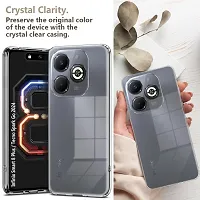 Mezmo Ultra-Hybrid Clear| Shockproof Design | Camera Protection Bump | Soft Back | Bumper Case Cover for Infinix Smart 8 Plus-thumb1