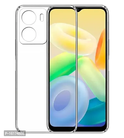 Shockproof Crystal Clear Transparent Back Cover for Vivo Y16-thumb0