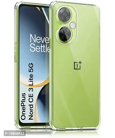 Mezmo Shockproof Crystal Clear Transparent Back Cover for OnePlus Nord Ce 3 Lite-thumb0