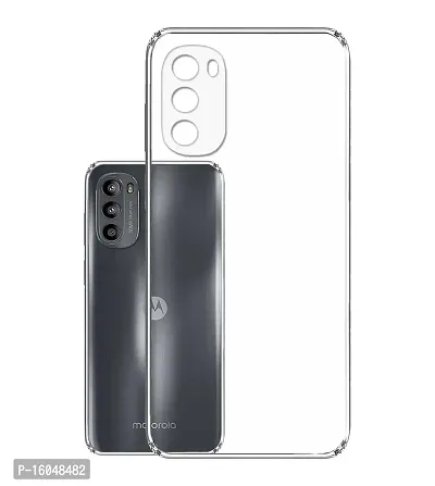 Mezmo Shockproof Crystal Clear Transparent Back Cover for Moto G62 5G-thumb0