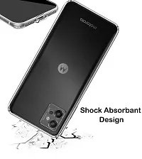 Mezmo Shockproof Crystal Clear Transparent Back Cover for Moto G32-thumb1