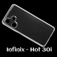 Mezmo Shockproof Crystal Clear Transparent Back Cover for Infinix Hot 30i-thumb3