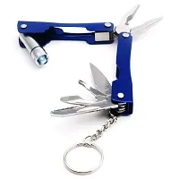 9 in 1 MultiFunctional Hand Piler Tool Traveling Tool Keychain, Micro Pliers Multi function Multi Utility Plier with Built in LED Flash Light-thumb2