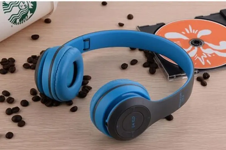 Bluetooth Over Ear Foldable Headset with Microphone Stereo Earphones