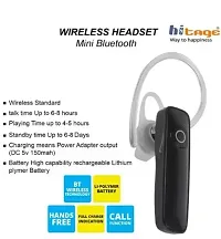 Lightweight High Quality sound Wireless Bluetooth Headset (Single , Black, True Wireless)-thumb2
