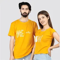 Trendy Couple T-shirt With Cute Stickers-thumb1