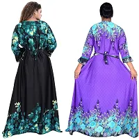 PURSA Attractive and Most Beautiful Nightdress Nighty (Free Size, Multicolor 1-8)-thumb1