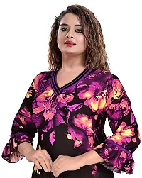 PURSA Attractive and Most Beautiful Nightdress Nighty (Free Size, Magenta)-thumb1