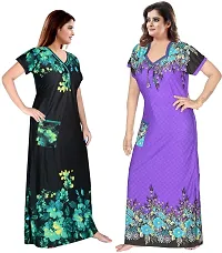 PURSA ? Attractive Women Nighty and Night Gown (Free Size, Multicolor 1-8)-thumb2