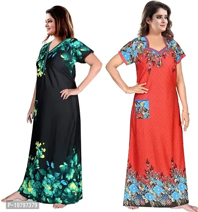 PURSA ? Attractive Women Nighty and Night Gown (Free Size, Multicolor 1-7)-thumb5
