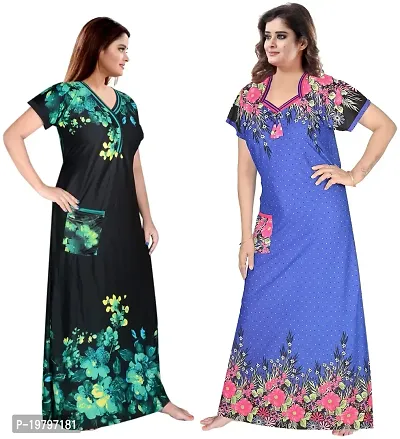 PURSA ? Attractive Women Nighty and Night Gown (Free Size, Multicolor 1-9)-thumb5