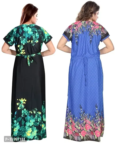 PURSA ? Attractive Women Nighty and Night Gown (Free Size, Multicolor 1-9)-thumb2