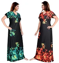 PURSA ? Attractive Women Nighty and Night Gown (Free Size, Multicolor 1-2)-thumb3