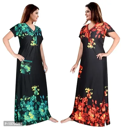 PURSA ? Attractive Women Nighty and Night Gown (Free Size, Multicolor 1-2)-thumb4