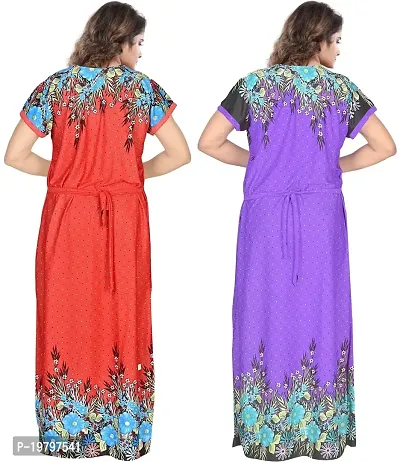 PURSA ? Attractive Women Nighty and Night Gown (Free Size, Multicolor 7-8)-thumb4